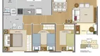 Foto 9 de Apartamento com 2 Quartos à venda, 50m² em Centro, Vargem Grande Paulista