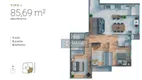 Foto 8 de Apartamento com 2 Quartos à venda, 86m² em Santo Antônio, Joinville