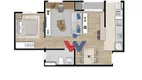 Foto 13 de Apartamento com 1 Quarto à venda, 44m² em Campo Comprido, Curitiba