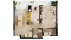 Foto 8 de Apartamento com 2 Quartos à venda, 53m² em Água Verde, Curitiba
