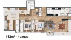 Foto 3 de Apartamento com 3 Quartos à venda, 182m² em Três Figueiras, Porto Alegre