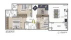 Foto 6 de Apartamento com 2 Quartos à venda, 50m² em Vargem Grande, Pinhais