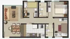 Foto 12 de Apartamento com 3 Quartos à venda, 60m² em Boa Vista, Curitiba