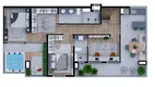 Foto 4 de Apartamento com 3 Quartos à venda, 108m² em Santa Felicidade, Curitiba