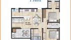 Foto 3 de Apartamento com 1 Quarto à venda, 57m² em Coqueiral, Cascavel