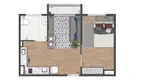 Foto 4 de Apartamento com 2 Quartos à venda, 35m² em Moema, São Paulo