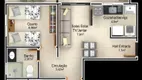 Foto 5 de Apartamento com 2 Quartos à venda, 42m² em Novo Mundo, Uberlândia