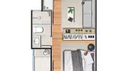 Foto 11 de Apartamento com 1 Quarto para alugar, 35m² em Cascatinha, Juiz de Fora