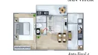 Foto 2 de Apartamento com 1 Quarto à venda, 46m² em Parque Bitaru, São Vicente