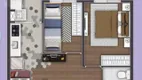 Foto 8 de Apartamento com 2 Quartos à venda, 36m² em Santa Maria, Osasco