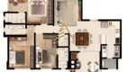 Foto 2 de Apartamento com 3 Quartos à venda, 119m² em Centro, Itapema