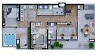 Foto 3 de Apartamento com 3 Quartos à venda, 107m² em Santa Felicidade, Curitiba
