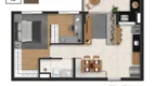 Foto 4 de Apartamento com 1 Quarto à venda, 48m² em Vila Pindorama, Barueri