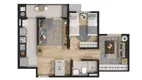 Foto 19 de Apartamento com 2 Quartos à venda, 48m² em Granja Viana, Cotia