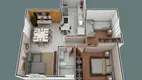Foto 3 de Apartamento com 2 Quartos à venda, 360m² em Aldeia do Lago, Coronel Fabriciano