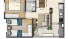Foto 4 de Apartamento com 2 Quartos à venda, 45m² em Santa Maria, Osasco