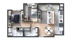 Foto 3 de Apartamento com 2 Quartos à venda, 55m² em Juvevê, Curitiba