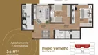 Foto 7 de Apartamento com 2 Quartos à venda, 57m² em Passo das Pedras, Gravataí