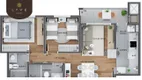 Foto 4 de Apartamento com 2 Quartos à venda, 59m² em Tingui, Curitiba