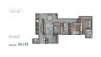 Foto 9 de Apartamento com 3 Quartos à venda, 90m² em Vila da Serra, Nova Lima