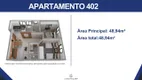 Foto 4 de Apartamento com 2 Quartos à venda, 49m² em Miramar, Belo Horizonte