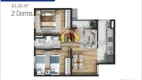 Foto 22 de Apartamento com 2 Quartos à venda, 43m² em Moncao, Taubaté