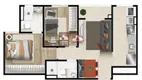 Foto 17 de Apartamento com 2 Quartos à venda, 50m² em Jardim Oriente, São José dos Campos
