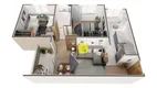 Foto 10 de Apartamento com 2 Quartos à venda, 44m² em Industrial, Juiz de Fora