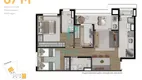 Foto 3 de Apartamento com 3 Quartos à venda, 67m² em Vila Osasco, Osasco