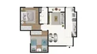 Foto 4 de Apartamento com 2 Quartos à venda, 49m² em Center Ville, Arujá