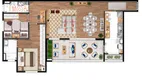 Foto 7 de Apartamento com 2 Quartos à venda, 69m² em Bosque Flamboyant, Taubaté