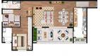 Foto 8 de Apartamento com 3 Quartos à venda, 81m² em Bosque Flamboyant, Taubaté