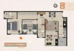 Foto 1 de Apartamento com 2 Quartos à venda, 79m² em Jardim Olhos d Agua II, Ribeirão Preto