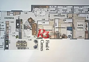 Foto 1 de Apartamento com 3 Quartos à venda, 99m² em Gonzaga, Santos