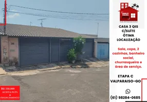 Foto 1 de Casa com 3 Quartos à venda, 240m² em Valparaizo I, Valparaíso de Goiás