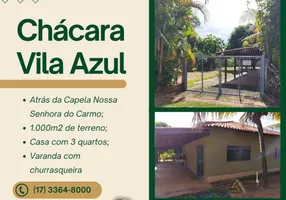Foto 1 de Casa com 3 Quartos à venda, 120m² em Estancia Vila Azul Zona Rural, São José do Rio Preto