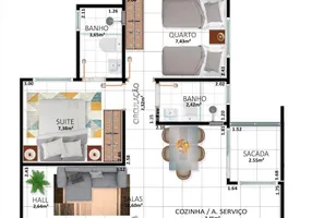 Foto 1 de Apartamento com 2 Quartos à venda, 52m² em Jardim Brasília, Uberlândia