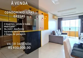 Foto 1 de Casa de Condomínio com 3 Quartos à venda, 94m² em Ponta Negra, Manaus