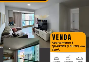 Foto 1 de Apartamento com 3 Quartos à venda, 85m² em Jardim Apipema, Salvador