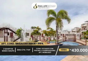 Foto 1 de Apartamento com 2 Quartos à venda, 71m² em Praia de Pipa, Tibau do Sul