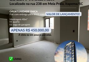Foto 1 de Flat com 1 Quarto à venda, 40m² em Meia Praia, Itapema
