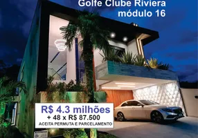 Foto 1 de Casa de Condomínio com 6 Quartos à venda, 440m² em Riviera de São Lourenço, Bertioga