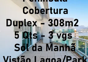 Foto 1 de Cobertura com 5 Quartos à venda, 308m² em Barra da Tijuca, Rio de Janeiro