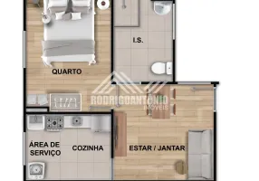 Foto 1 de Apartamento com 2 Quartos à venda, 43m² em Belvedere, Montes Claros