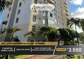Foto 1 de Apartamento com 3 Quartos para alugar, 89m² em Pitimbu, Natal