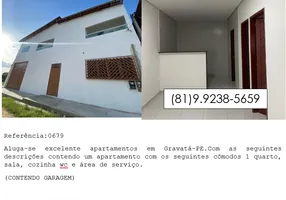 Foto 1 de Apartamento com 2 Quartos para alugar, 100m² em Centro, Gravatá