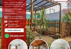 Foto 1 de Casa com 3 Quartos à venda, 237m² em Vila Steola, Pirassununga