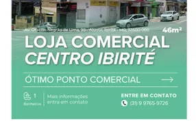 Foto 1 de Ponto Comercial para alugar, 46m² em Centro, Ibirite