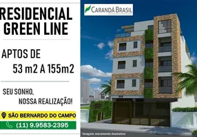 Foto 1 de Apartamento com 2 Quartos à venda, 53m² em Vila Euclides, São Bernardo do Campo