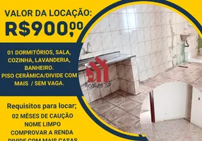 Foto 1 de Casa com 1 Quarto para alugar, 50m² em Vila Silviânia, Carapicuíba
